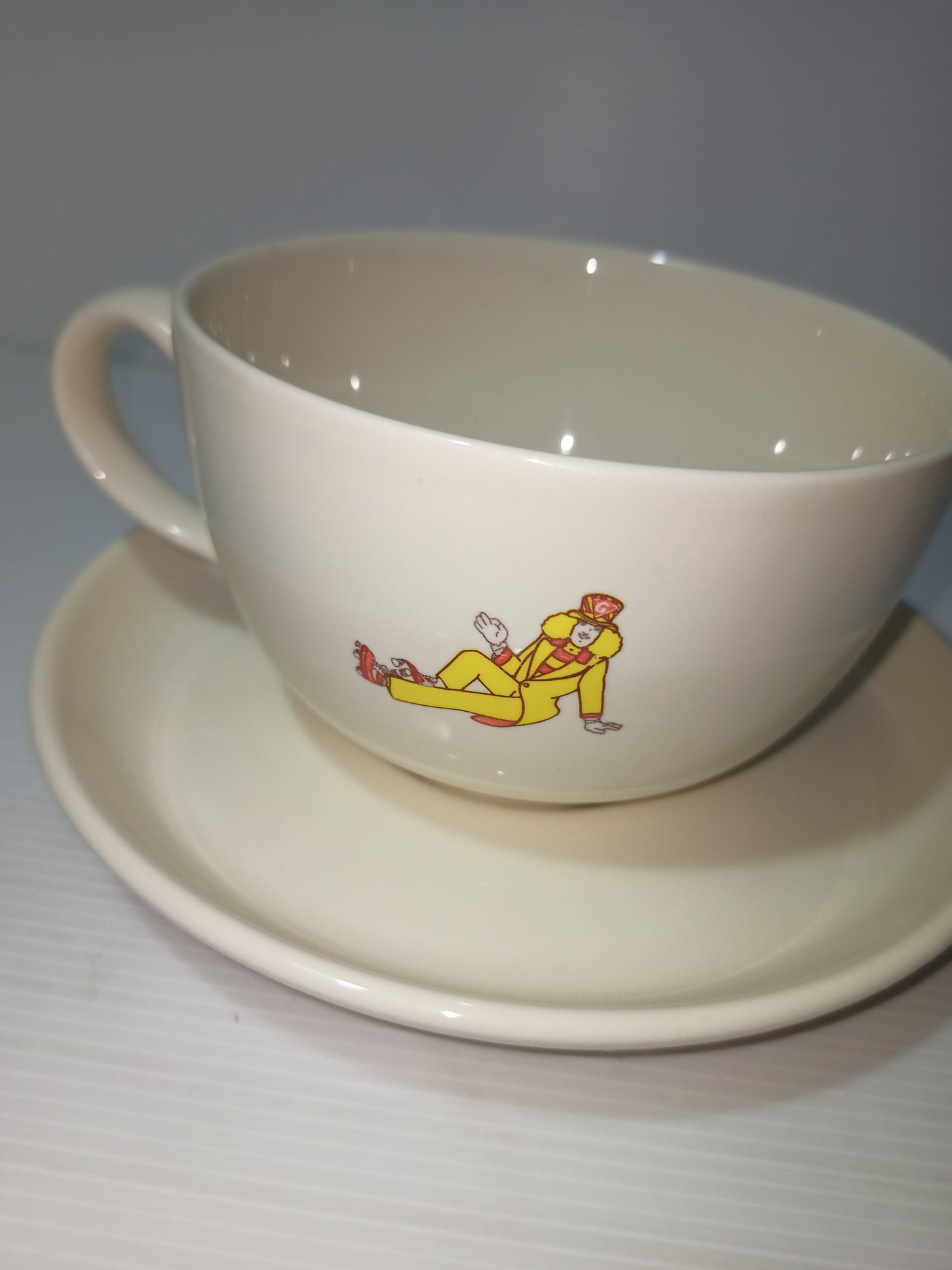 Tazza colazione con piattino Galbusera vintage