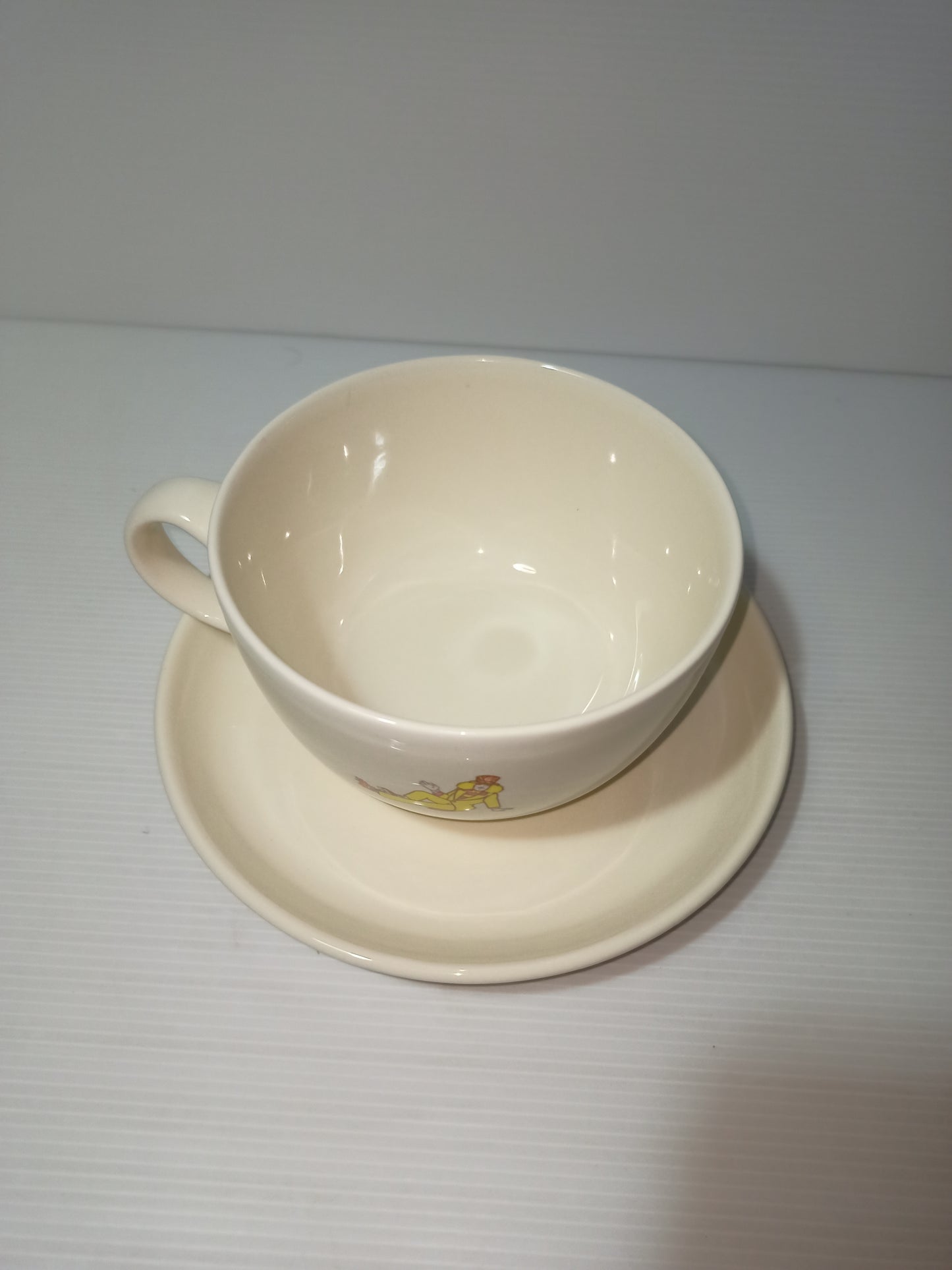 Tazza colazione con piattino Galbusera vintage