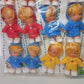 Twelve plastic dolls by Linda Regd, original from the 60s and 70s