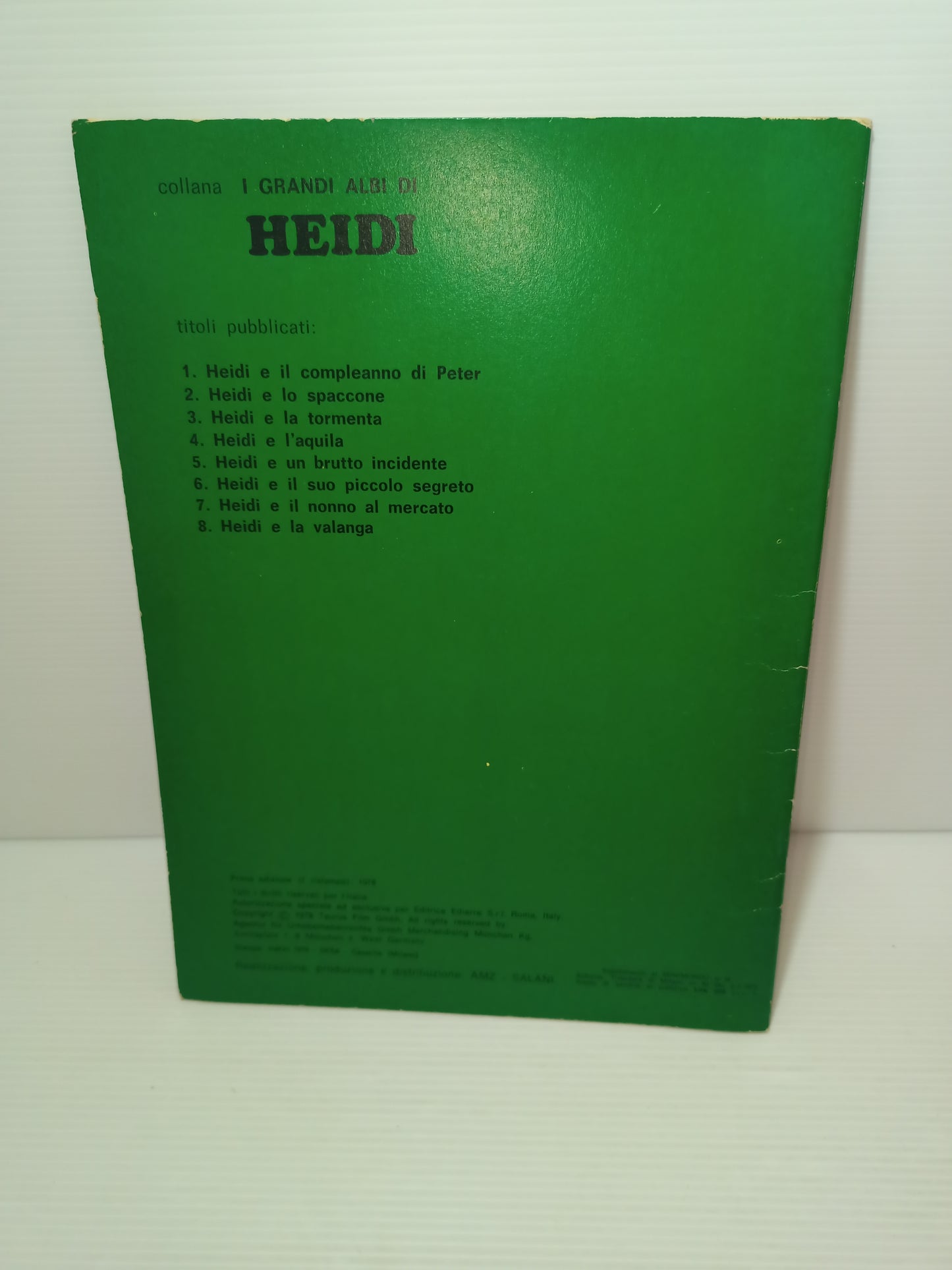 Libro Heidi e lo spaccone, prima edizione AMZ 1978