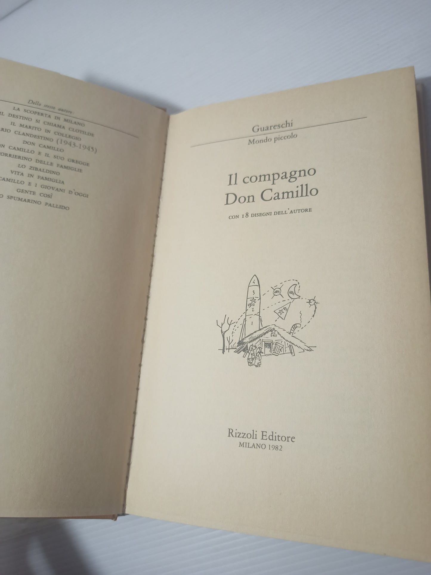 Libro Mondo Piccolo: il compagno Don Camillo, Guareschi 1982