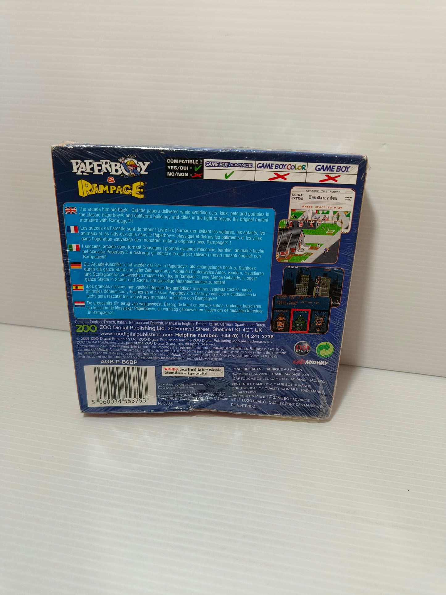 Videogioco Paperboy e Rampage per Game Boy Advance