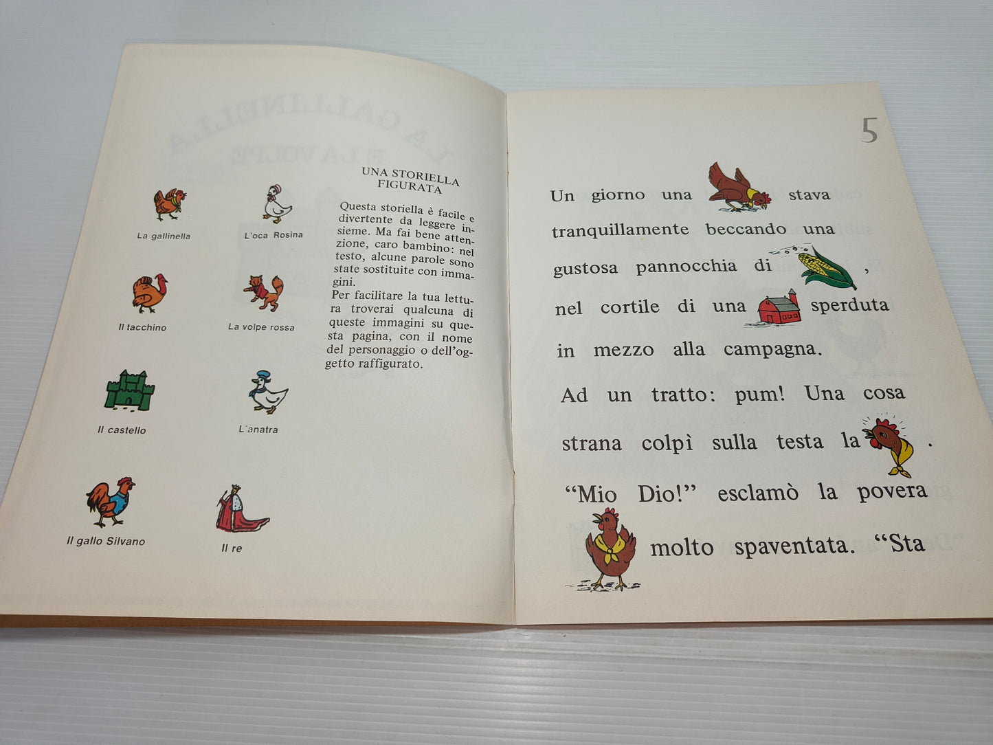 Libro La Gallinella e la volpe Storielle figurate, 1977