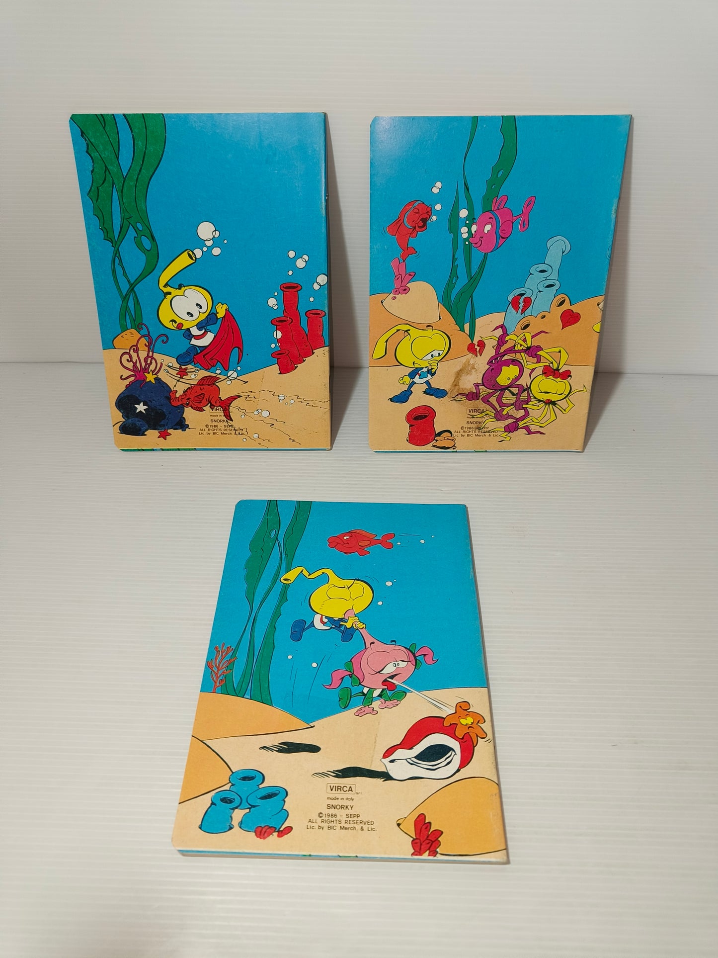 Quaderni piccoli Snorky, originali 1986