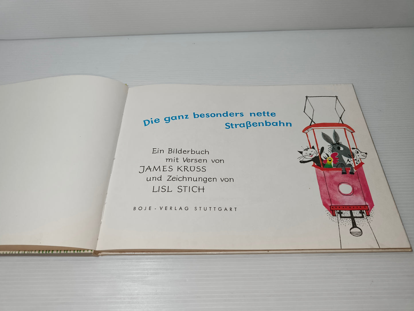 Libro bambini in tedesco Die Ganz Besonders Nette Strassenbahn, anni 70