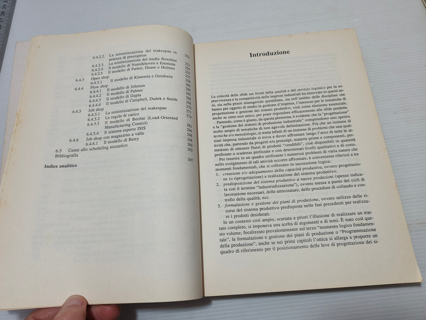 Libro Gestione Della Produzione Industriale, principi, metodologie, applicazioni e misure di prestazione, Hoepli 1991