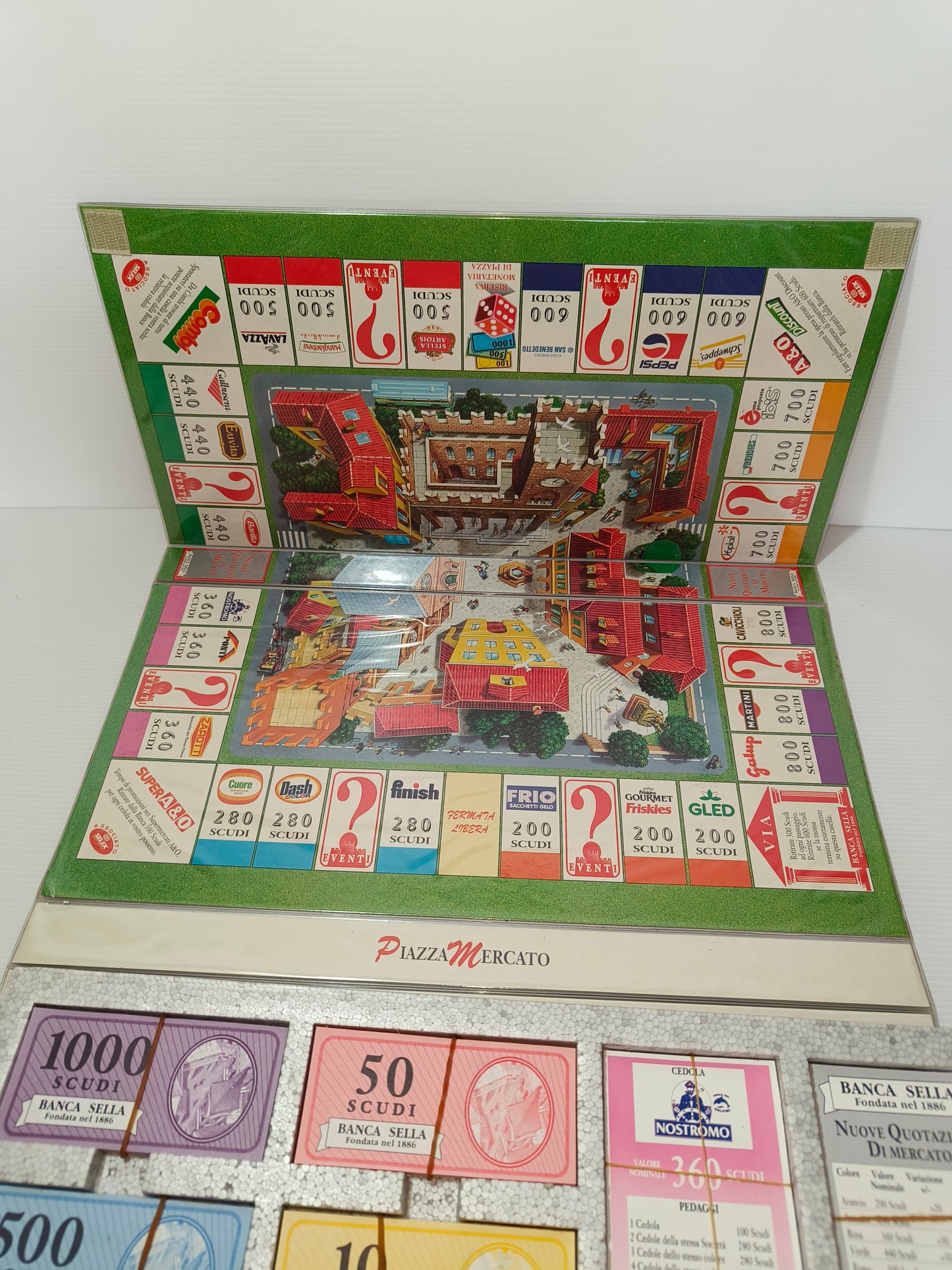 Gioco Piazza Mercato, tipo Monopoli anni 90