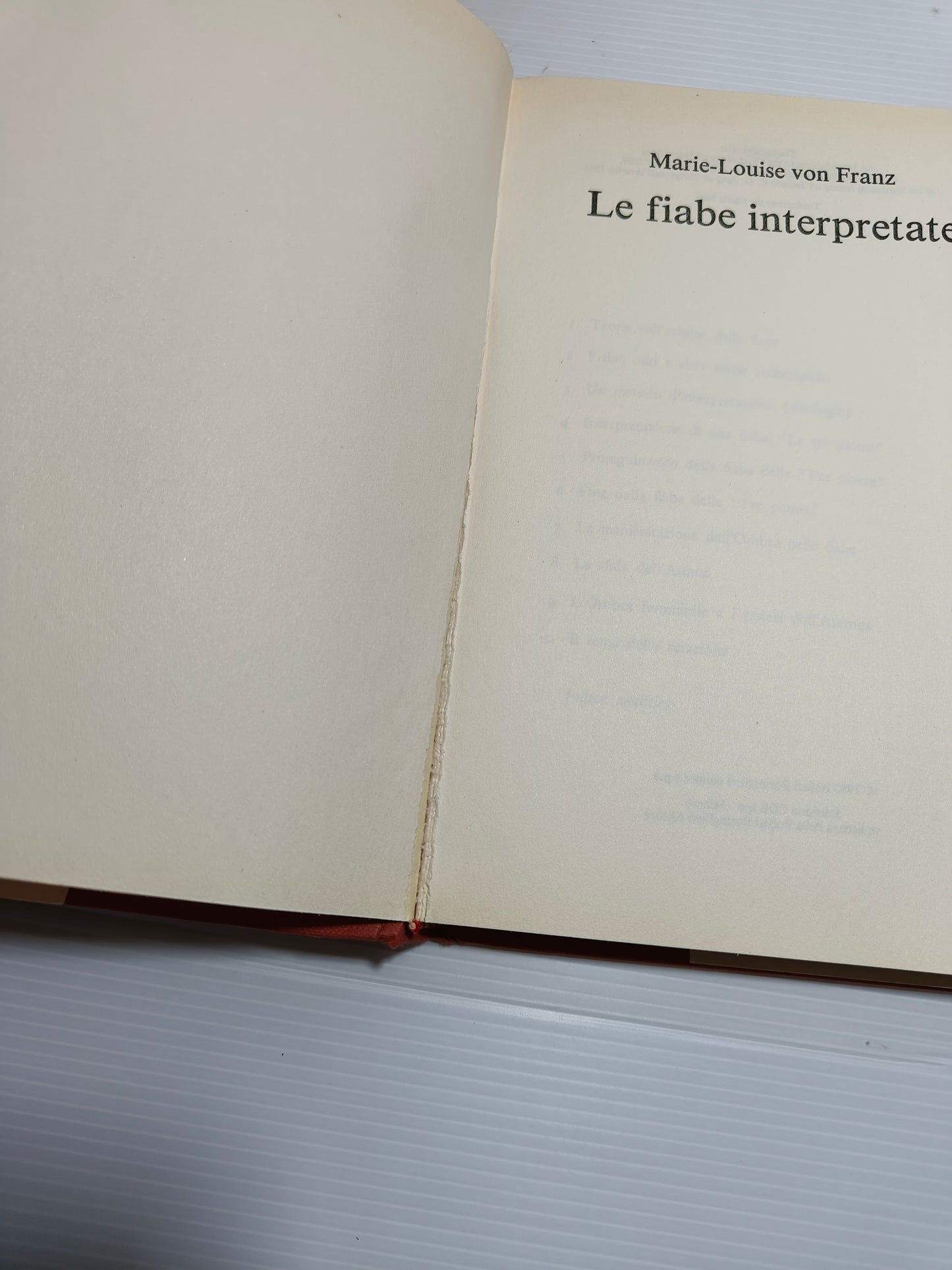 Libro Le Fiabe Interpretate, M.L.Von Franz anni 80