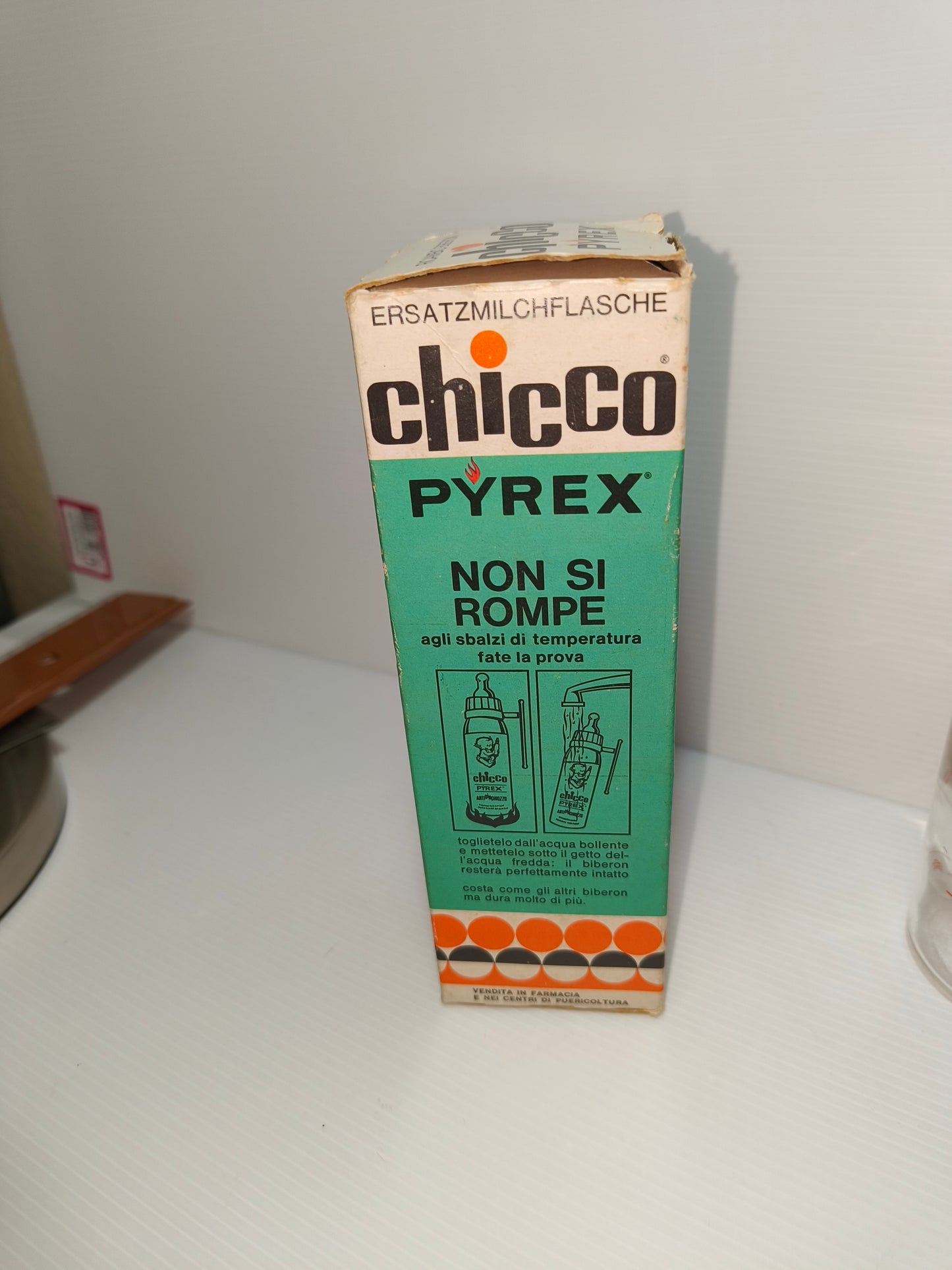 Biberon Chicco Pyrex, anni 70