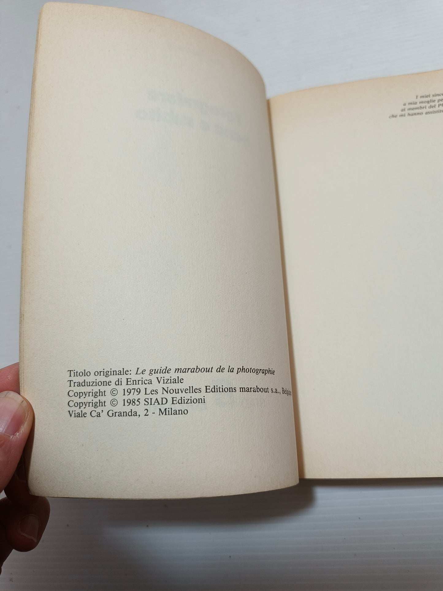 Libro Fotografare Bene E Subito, 1985 LEGGI DESCRIZIONE