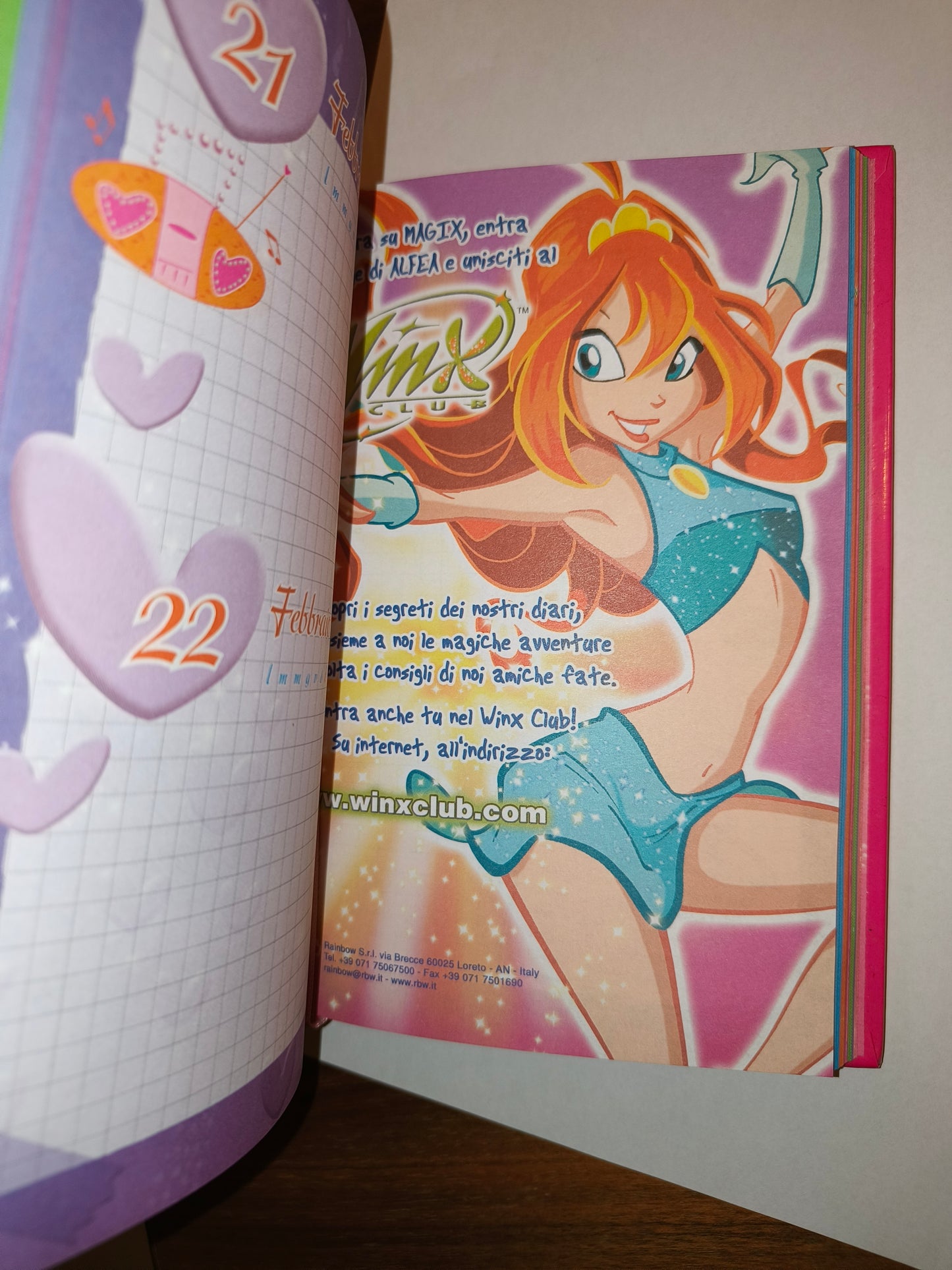 Diario Winx, Giochi Preziosi 2008 Nuovo