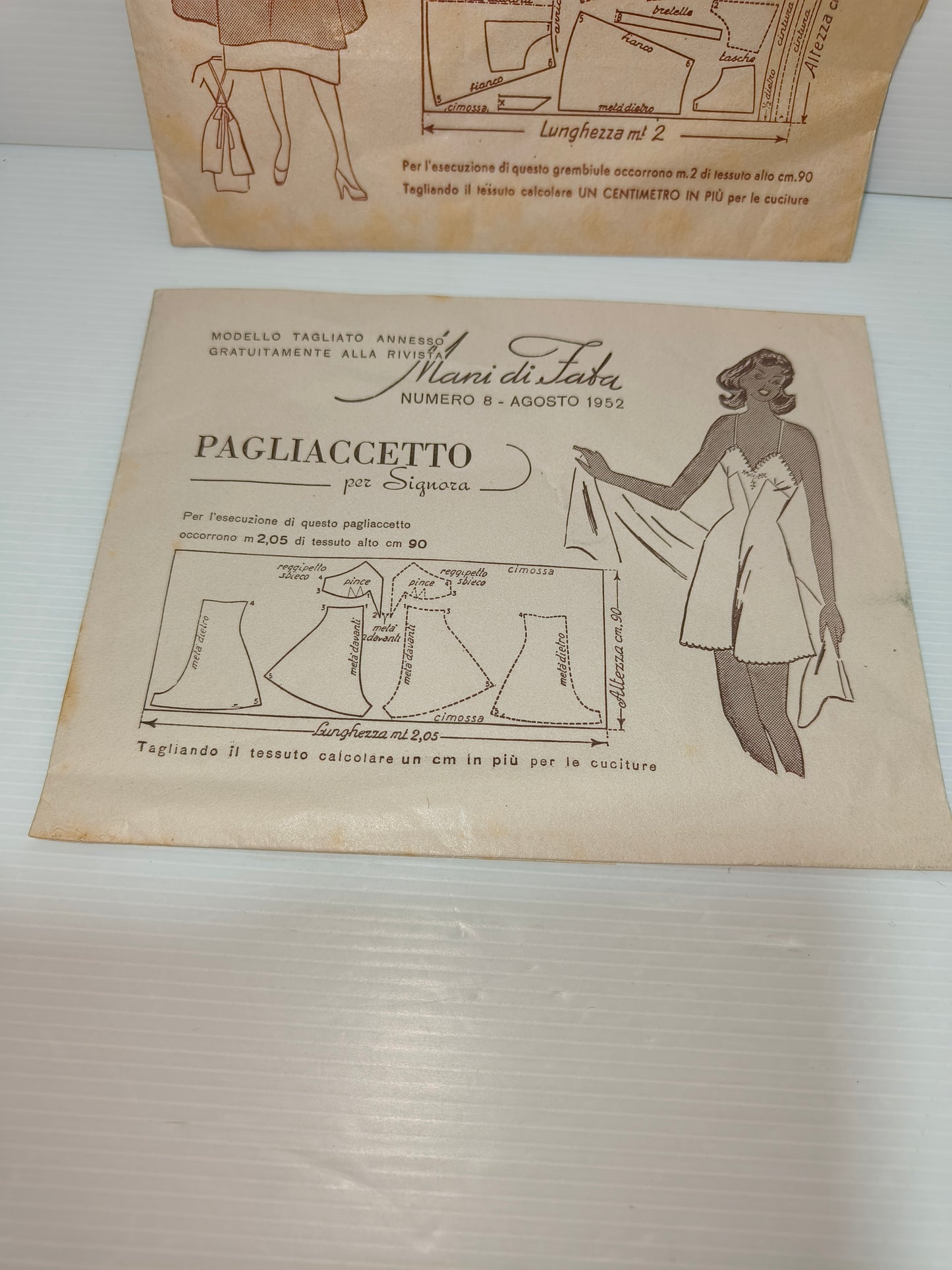 Carta Modello Mani di fata, originali anni 50