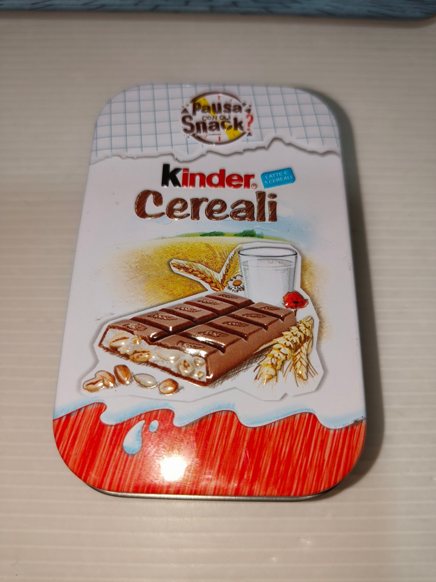 Scatoline metallo Kinder Cereali e Bueno