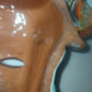 Maschera Art Déco Kurt Goebel In Terracotta,Anni 30 Made in Austria