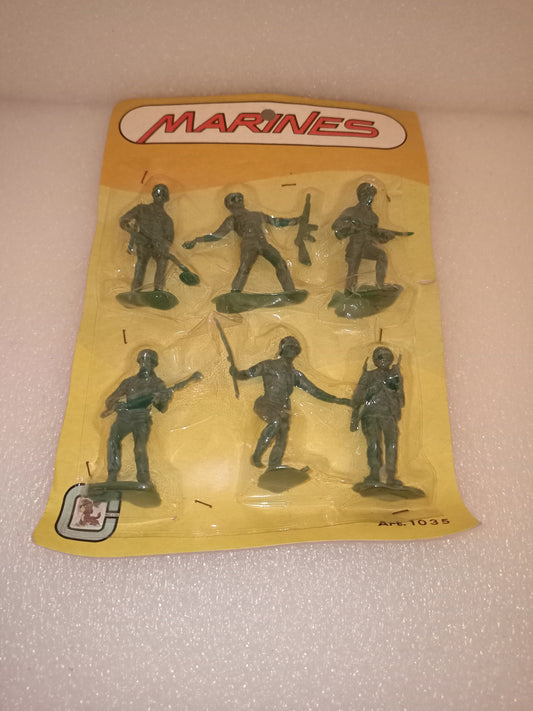 Soldatini Marines In Plastica Anni 60/70
Altezza soldatini 6 cm circa