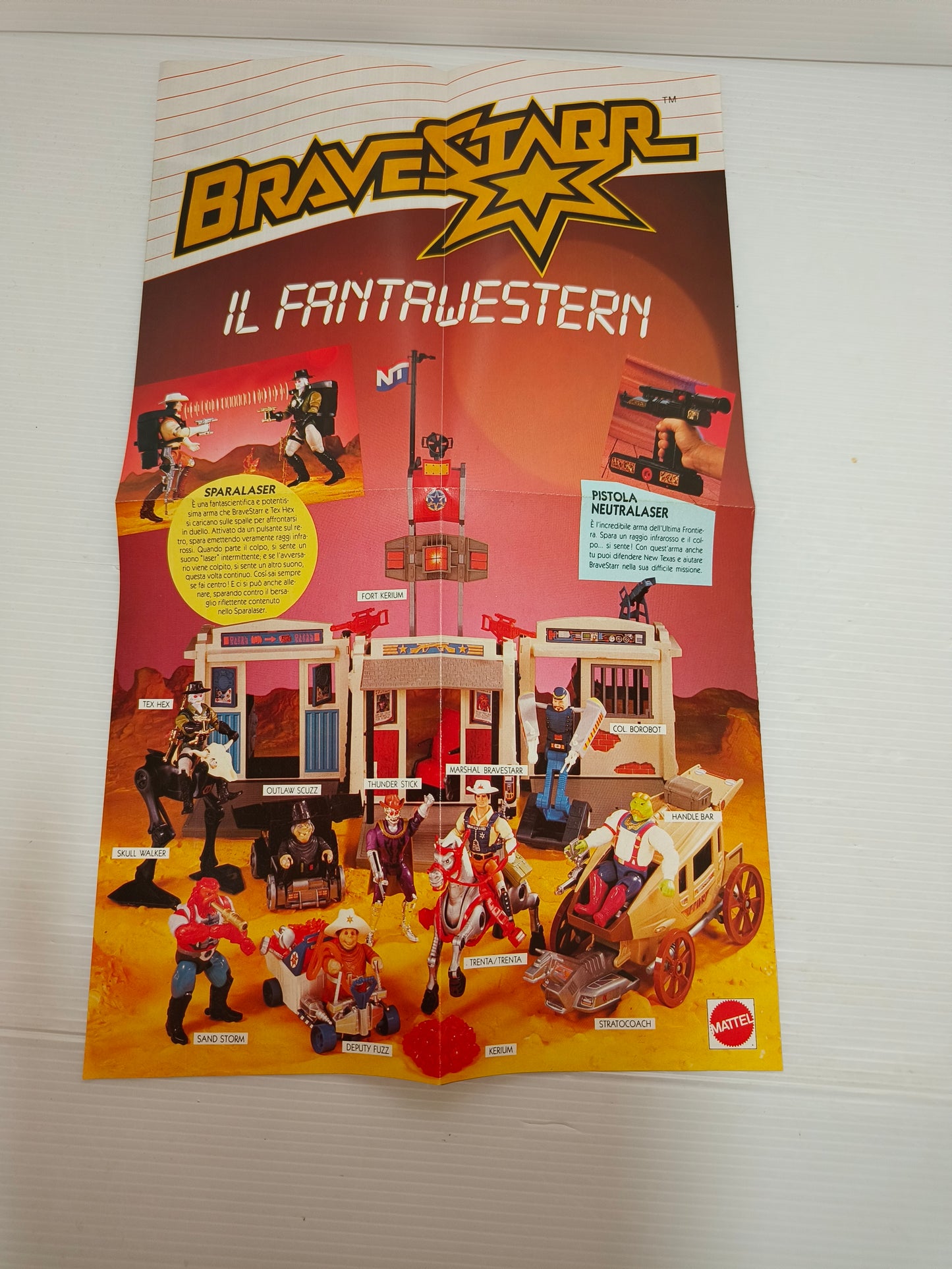 Depliant poster Bravestarr, anni 70