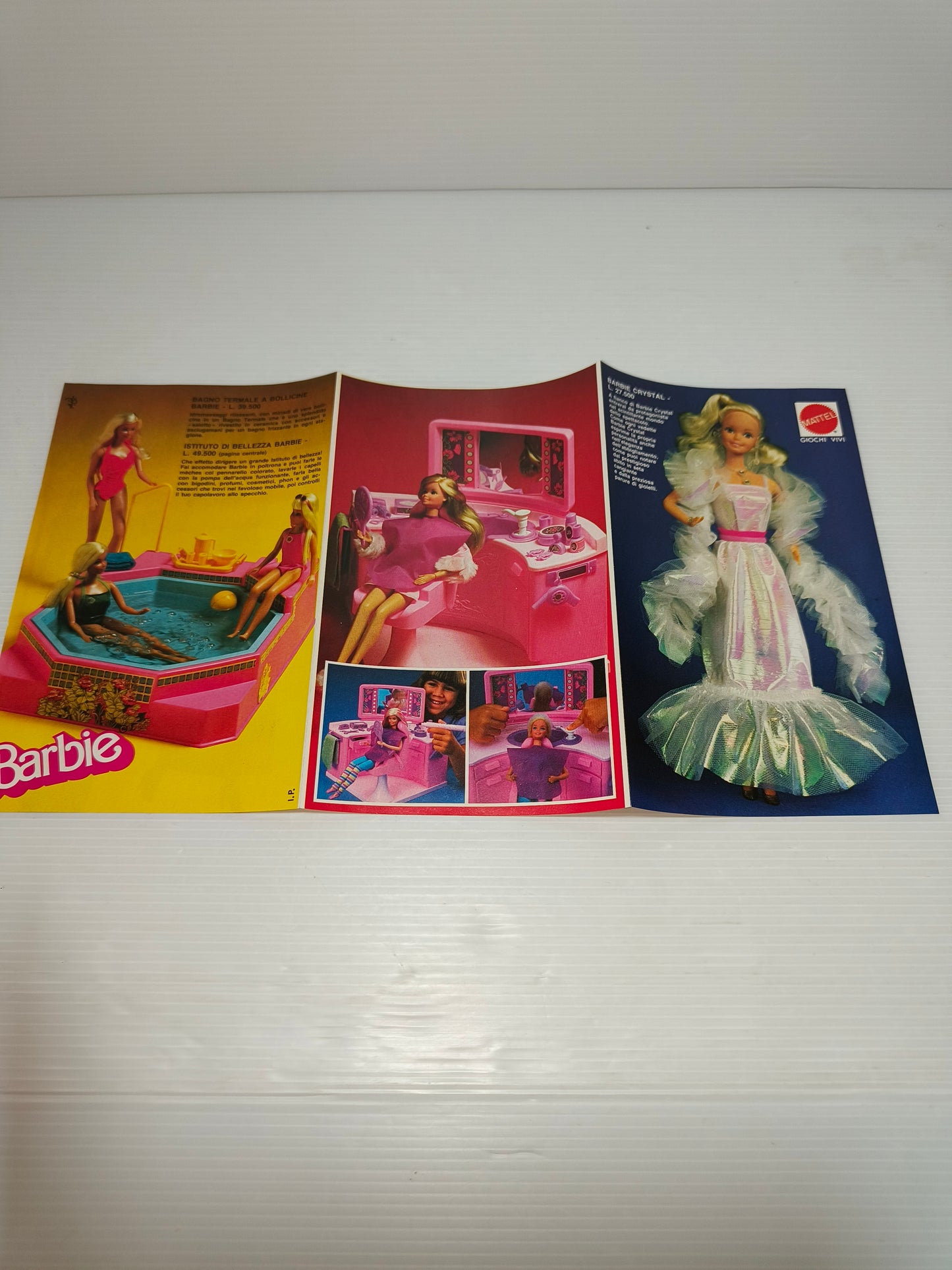 Depliant Inserto Pubblicitario Barbie, anni 80