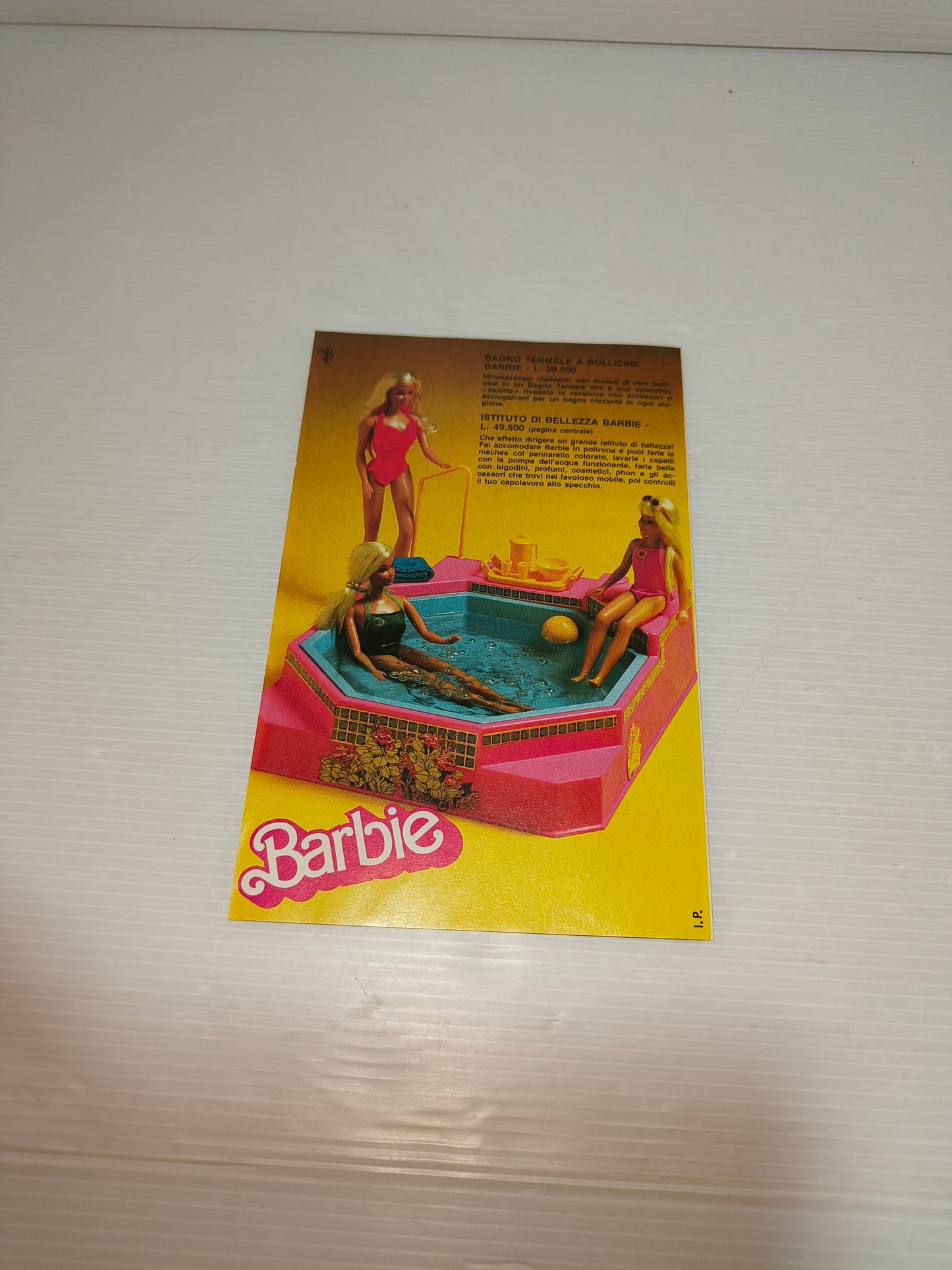 Depliant Inserto Pubblicitario Barbie, anni 80