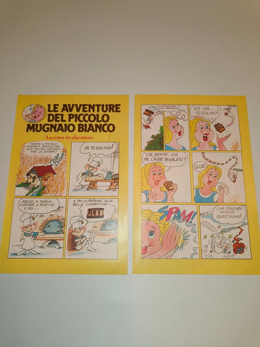 Pagine pubblicitarie Mulino Bianco Piccolo Mugnaio, anni 80