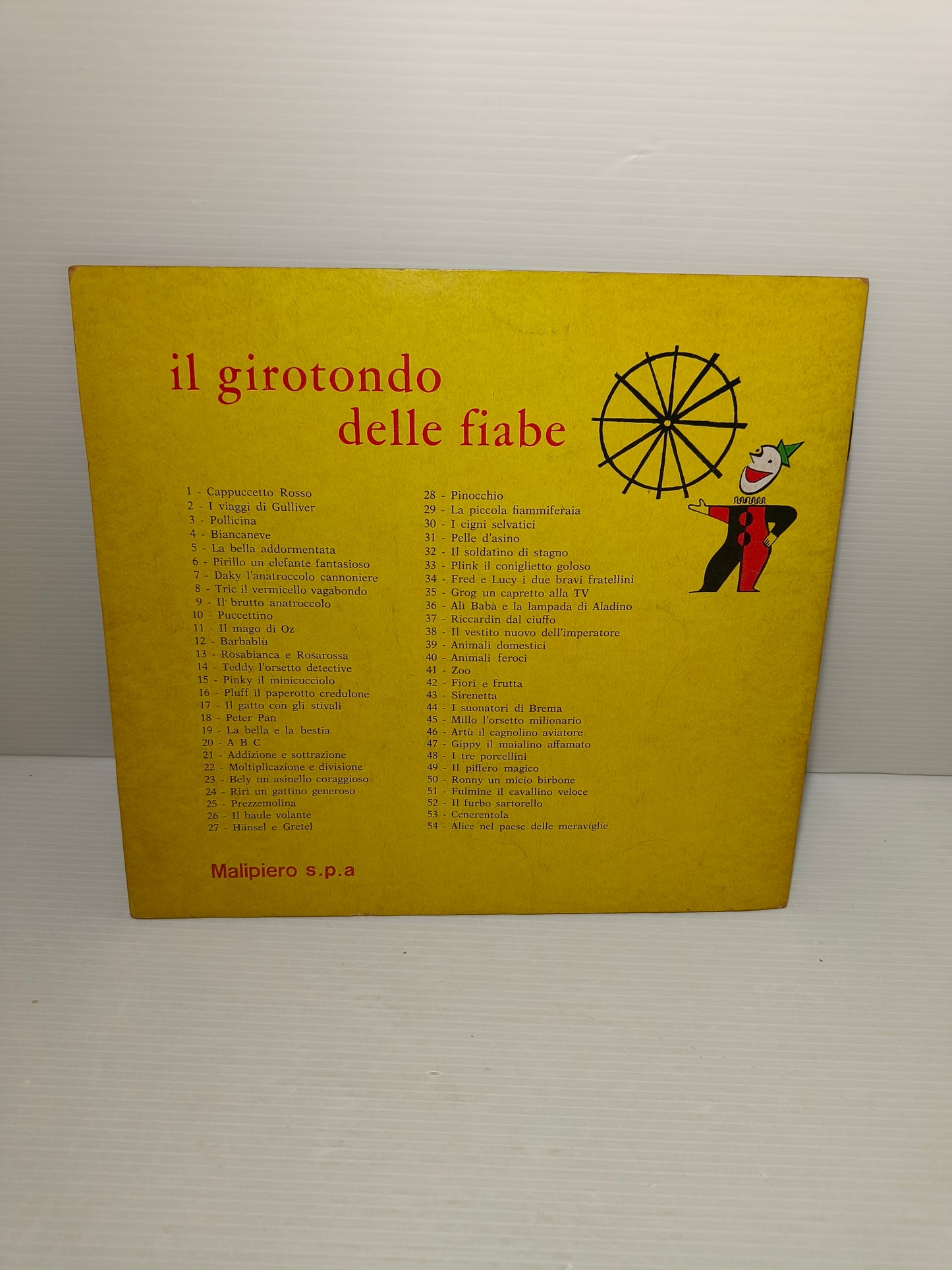 Libro Peter Pan, Malipiero Anni 70