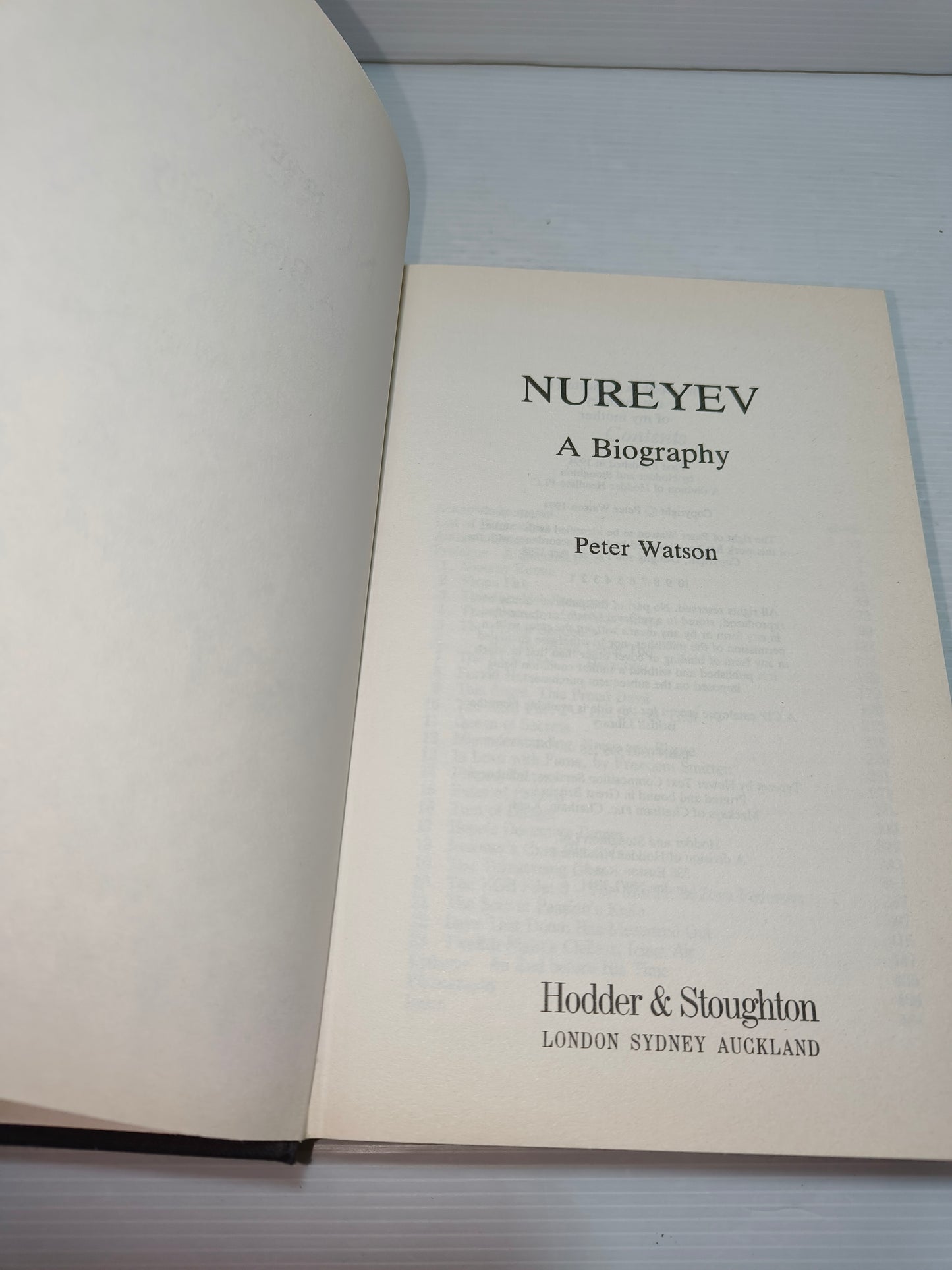 Biografia Nureyev in inglese, anni 90