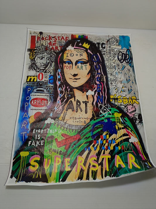 Pop Art Stampa Su Tela
Tela in tessuto sintetico
Misure 40 x 31 cm circa