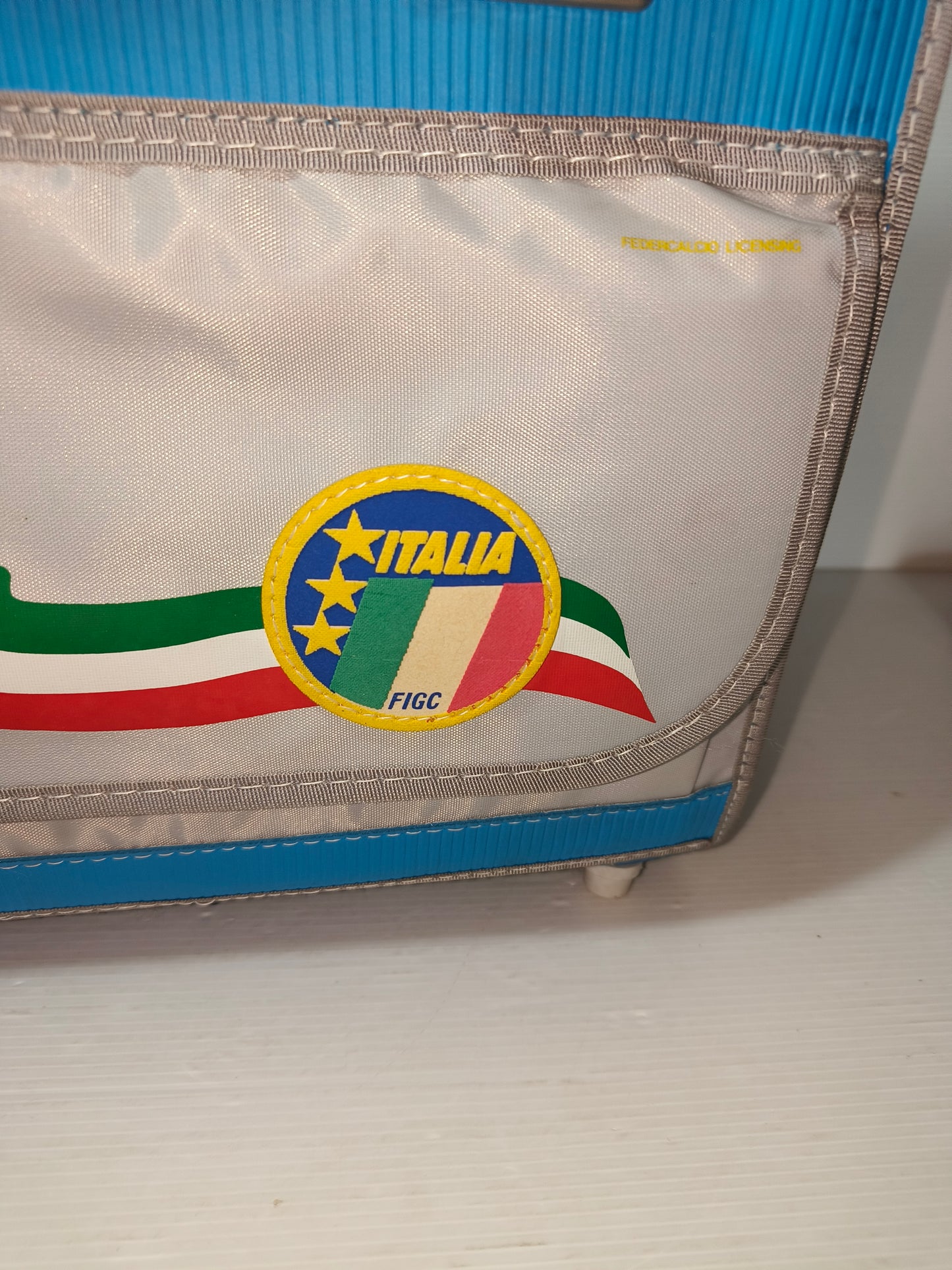 Zaino cartella Calcio Forza Azzurri, anni 80