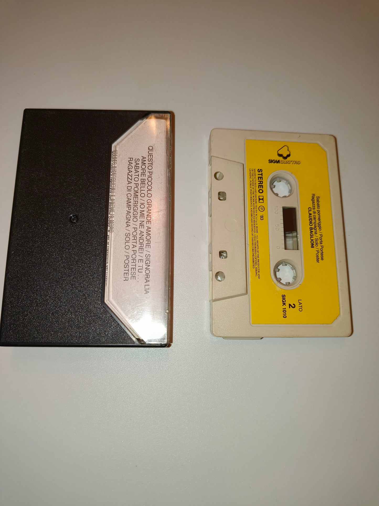 I Grandi Successi Di Claudio Baglioni Musicassetta Siglaquattro, LEGGI