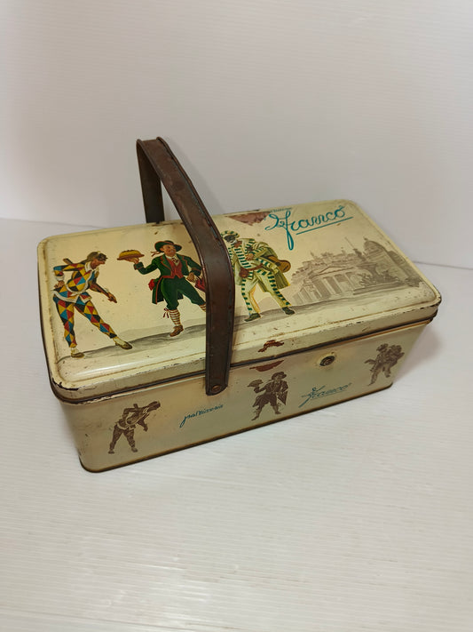 Scatola latta antica Pasticceria Franco, LEGGI