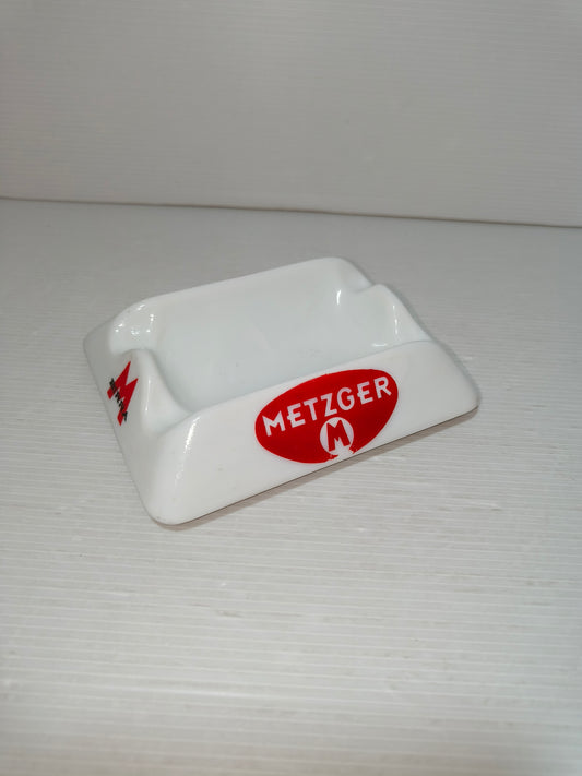 Posacenere Vintage Birra Metzger, LEGGI