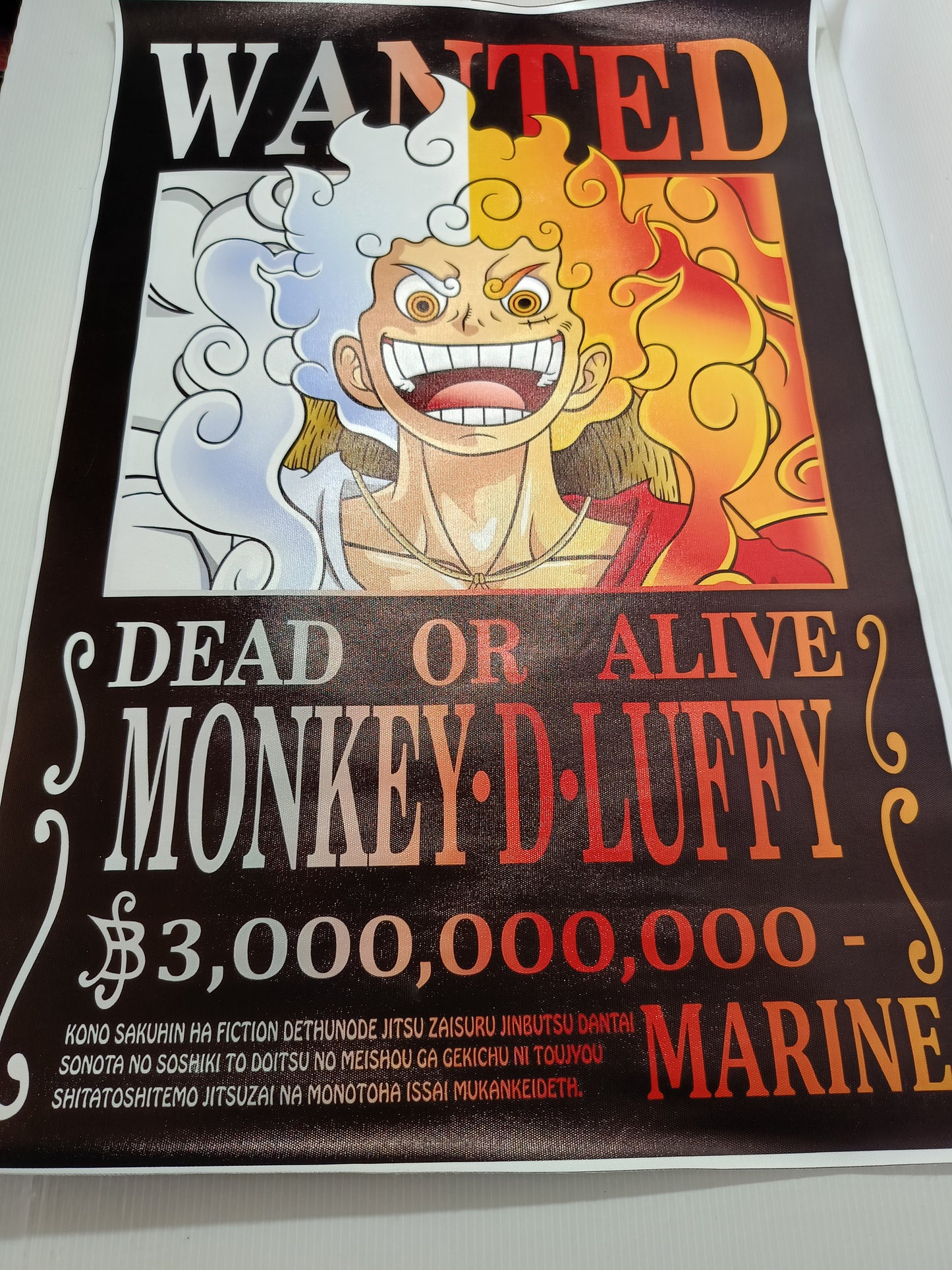 Stampa Su Tela Wanted Monkey D Luffy
Misure 60 x 40 cm circa