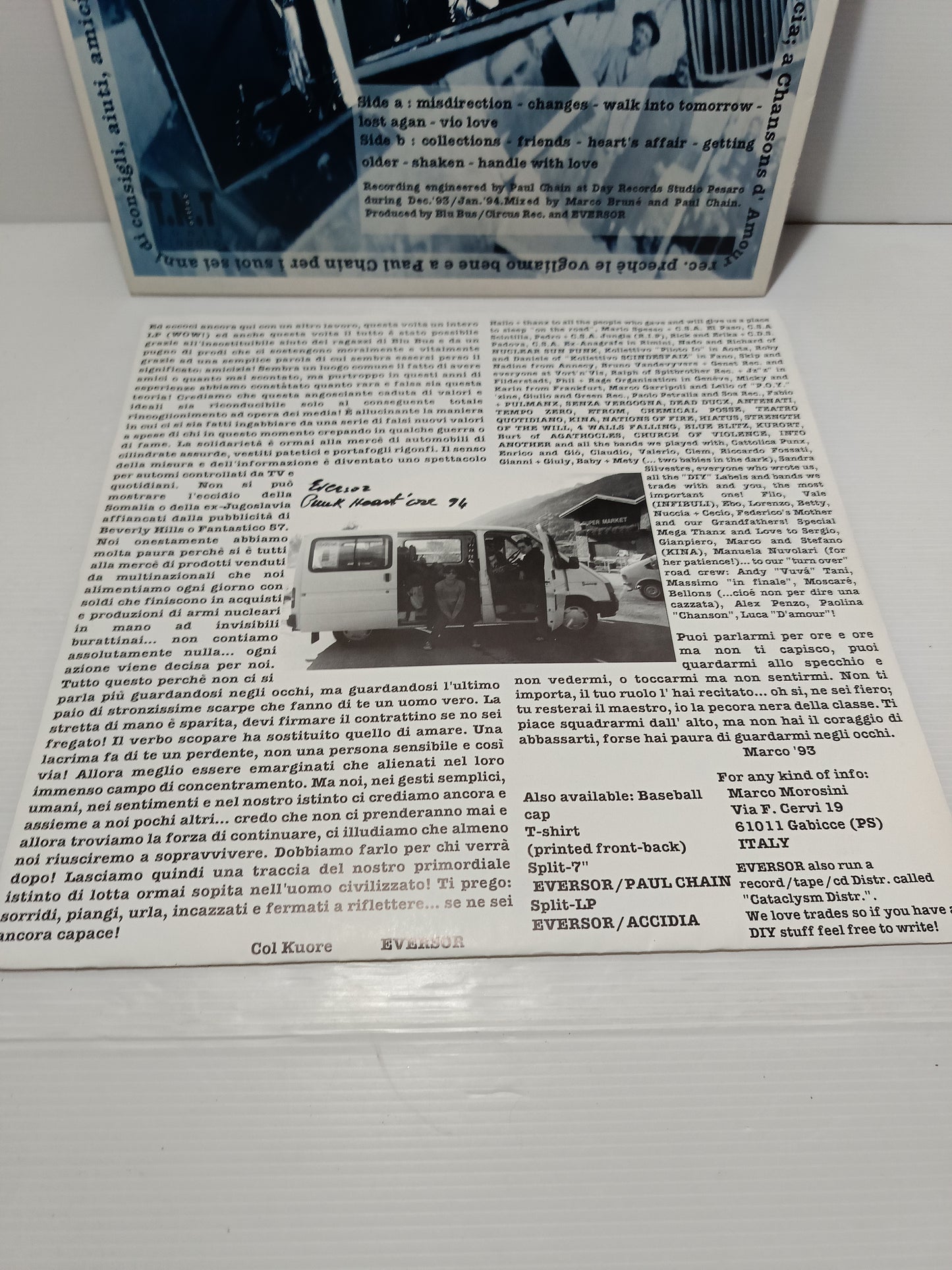 Friends Eversor LP 33 Giri
Edito nel 1994 da  Circus
Genere:Rock
Stile: Hardcore