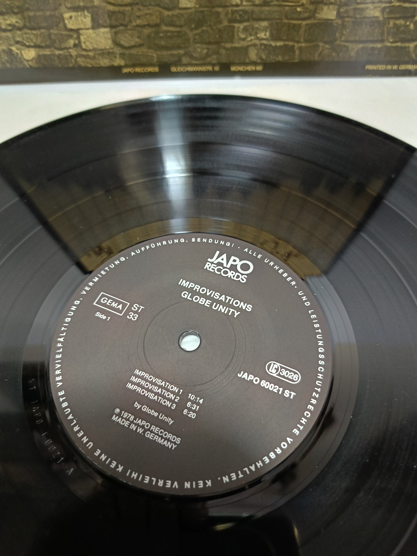 Improvisations Globe Unity LP 33 Giri Edito nel 1978  da Japo Records