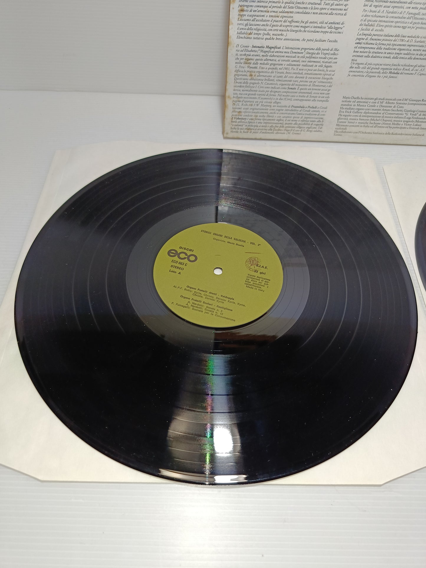 Storici Organi Della Valsesia
Organista Mario Duella 2lp 33 Giri Edito nel 1981 da Dischi Eco
Raro