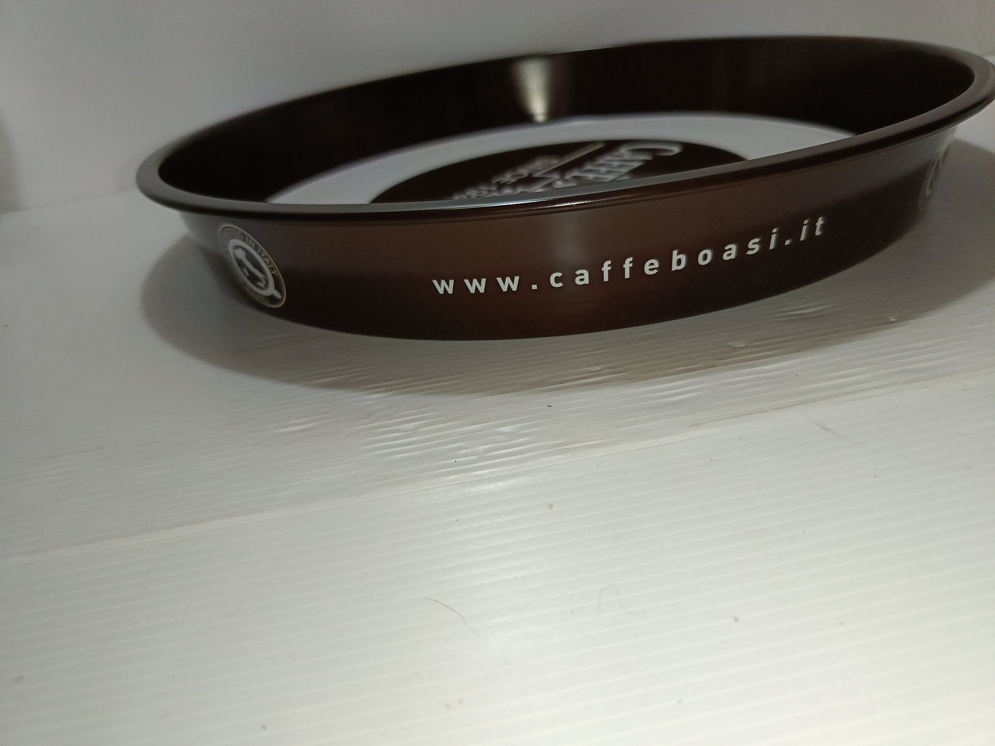 Vassoio Caffè Boasi In Latta
Diametro 35,5 cm circa
