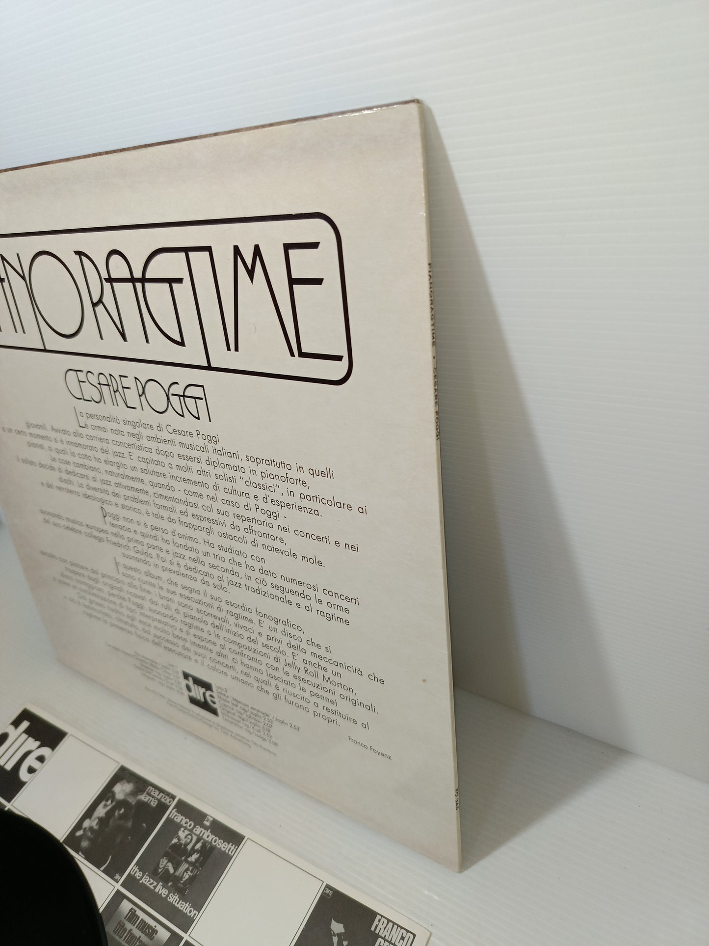 Piano Ragtime Cesare Poggi LP 33 Giri Dire Autografato