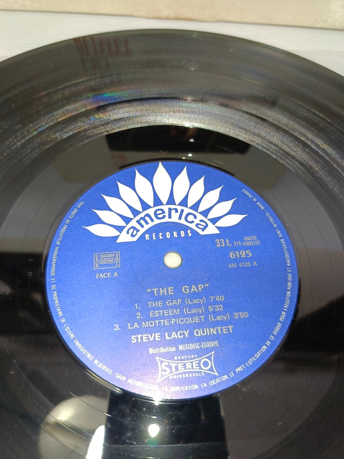 The Gap Steve Lacy Quintet LP 33 Giri
Edito nel 1972 da  America Records