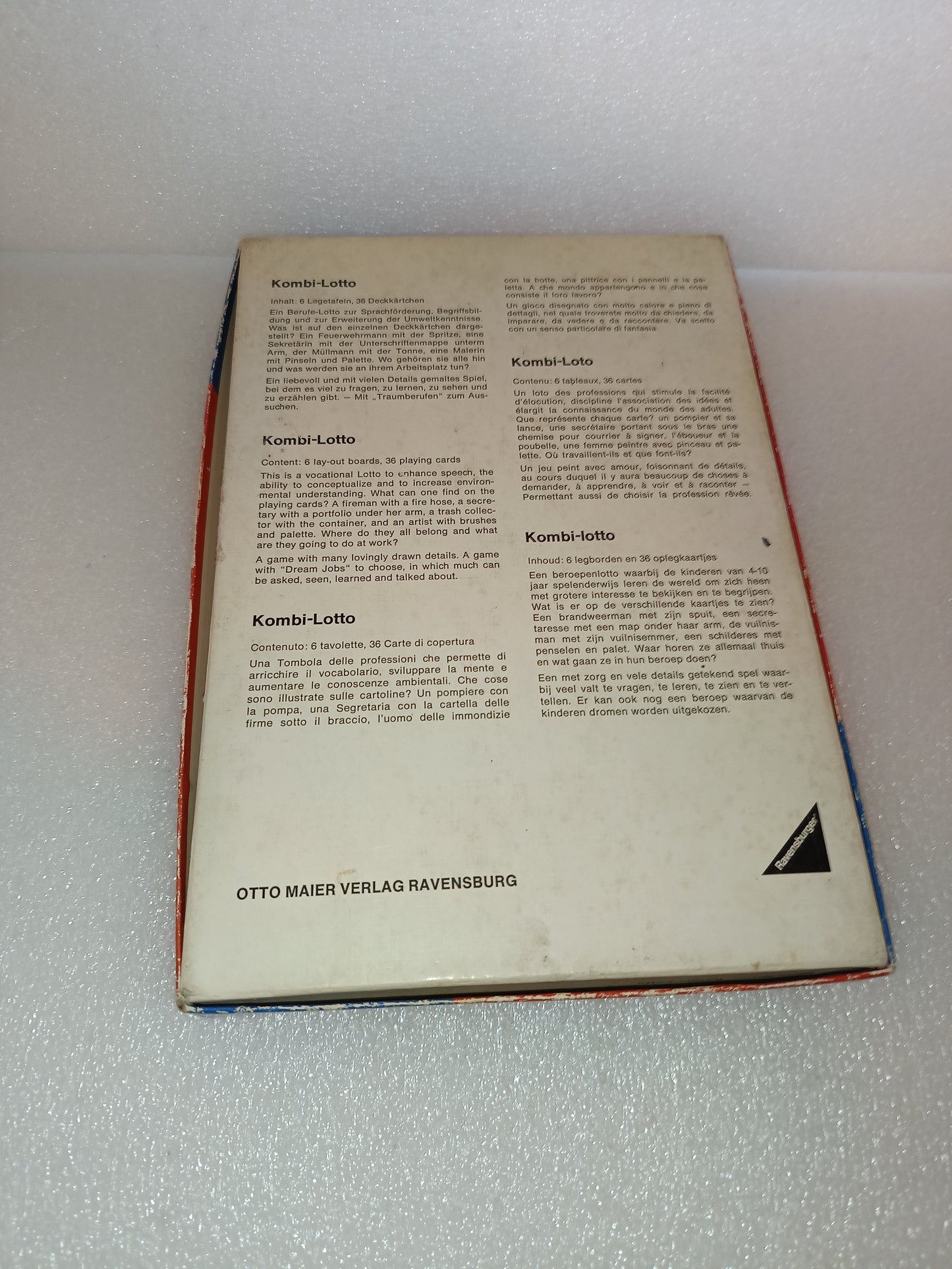 Kombi Lotto Ravensburger
Anno 1973