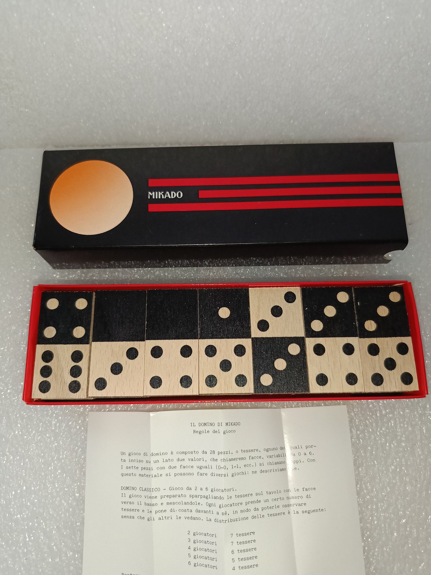 Il Domino Di Mikado In Legno
28 tessere
Anni 80