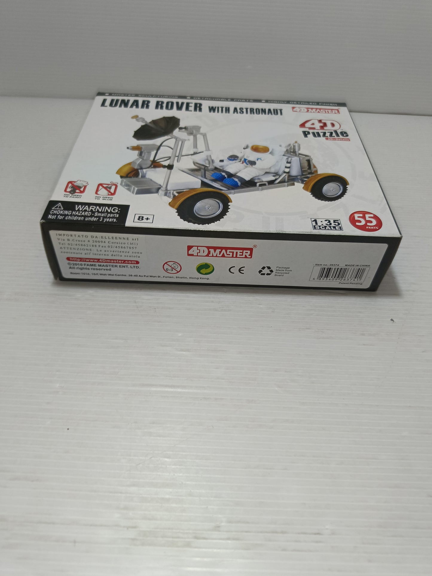 Lunar Rover with astronaut Puzzle 4D Master
Scala 1:35
Pezzi n.55