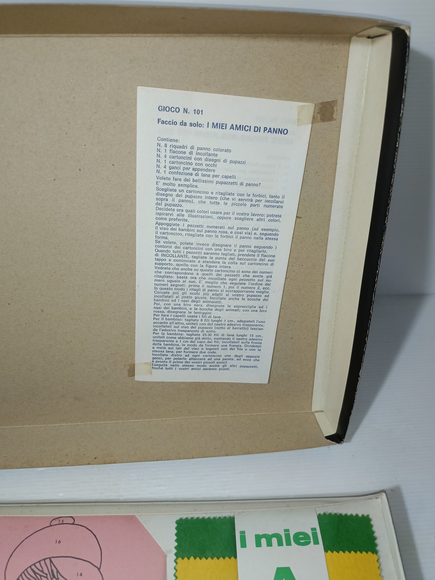 I Miei Amici Di Panno
Prodotto da Giochi Istruttivi Giois
Made in Italy
Anni 60/70