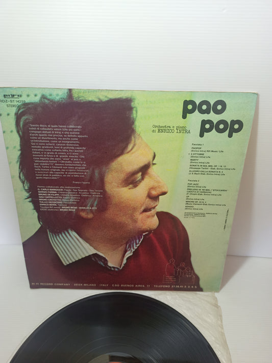 Paopop Enrico Intra LP 33 Giri
Edito nel 1975 da RiFi Cod.RDZ-ST 14259
Genere: electronic,jazz,Pop