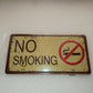 Cartello No Smoking In Metallo