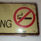 Cartello No Smoking In Metallo