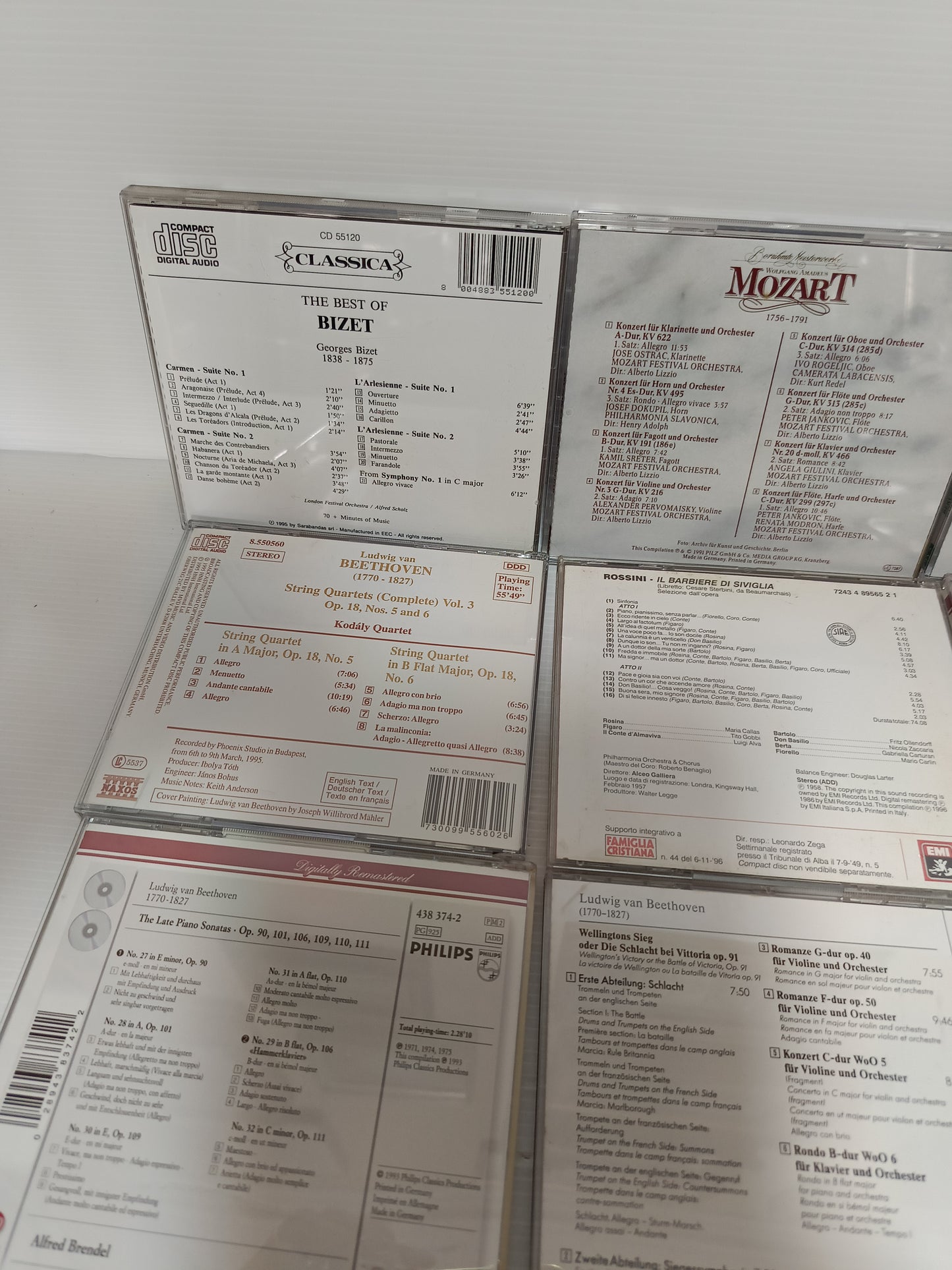 Lotto Musica Classica CD
10 cofanetti di cui uno con doppio CD