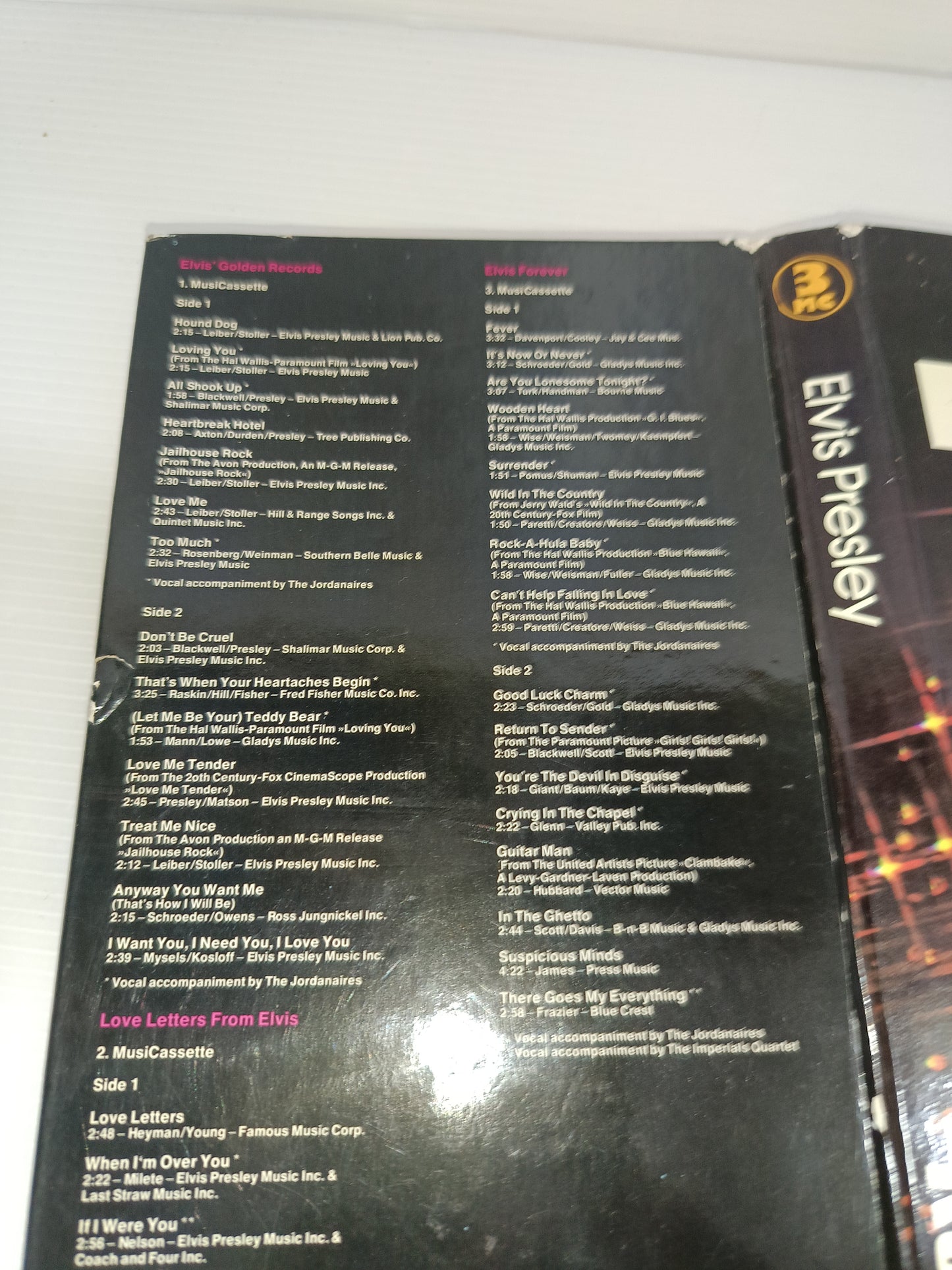 Cofanetto Elvis Presley
3 musicassette