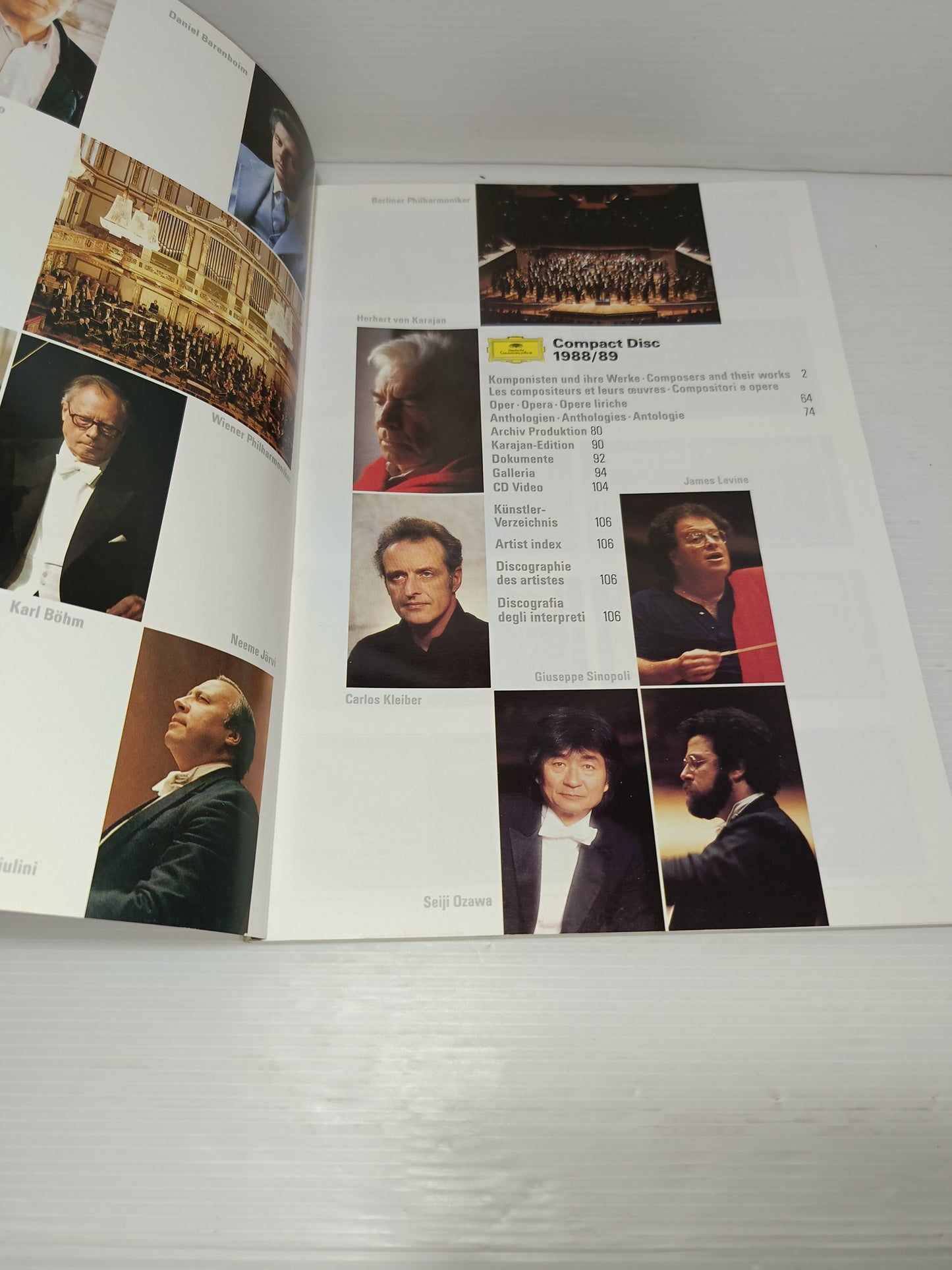 Catalogo Compact Disc Deutsche Grammophon 1988/89