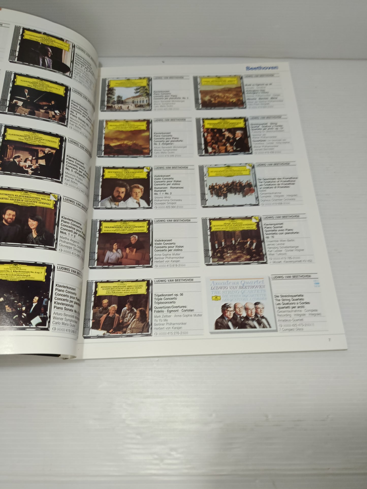Catalogo Compact Disc Deutsche Grammophon 1988/89