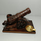 Cannone Posacenere In Legno Vintage