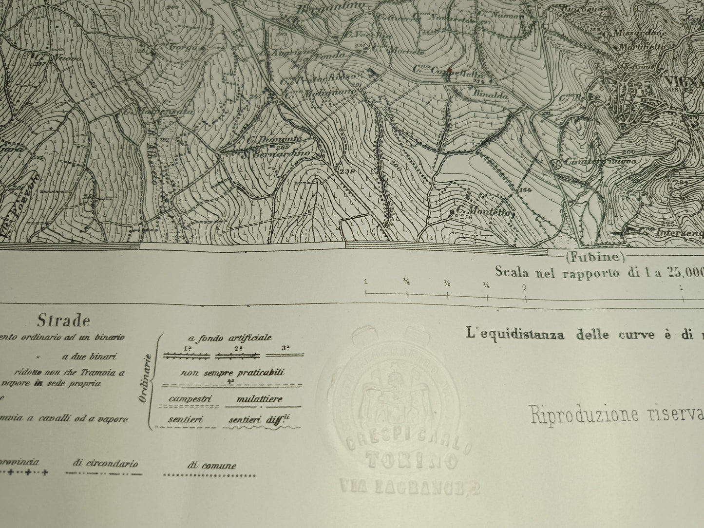 Cartina Vignale
Vintage
scala 1:25.000